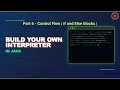Build Your Own Interpreter in Java | Interpreting Statements | If and Else Statements |