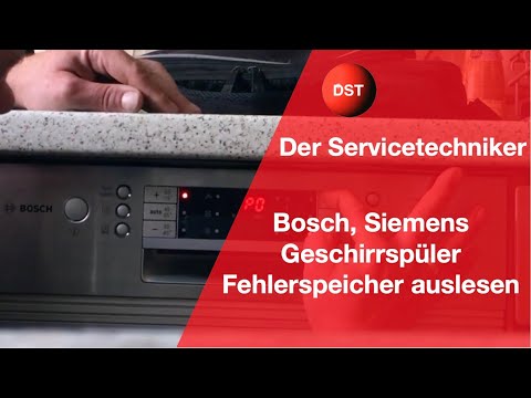 Bosch SPI Siemens SPU Geschirrspüler Auslesen des Fehlerspeichers