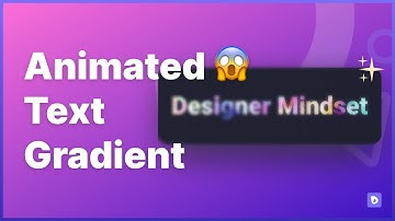 🌈 Animated text gradient | Figma mask animation | Speed Design