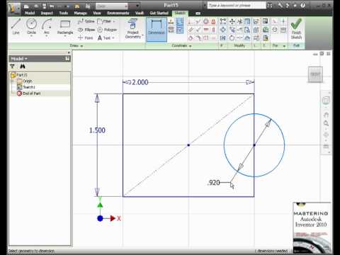 Autodesk Inventor Split Sketch Lines and Curves
