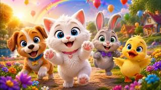 Meow Meow Billi Kerti Meow | म्याऊँ म्याऊँ बिल्ली करती म्याऊँ | Hindi Rhyme | Nursery Rhyme For Kids