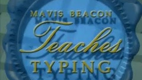 Mavis Beacon Teaches Typing Version 11 Intro