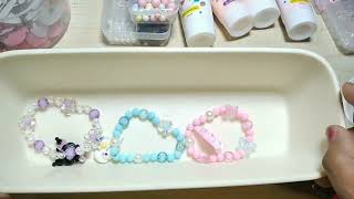 Download Lagu ASMR DIY bead bracelets Sanrio characters || DIY Gelang Manik Karakter Sanrio | Kuromi Cinamorroll MP3
