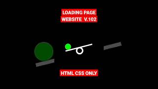 Loading Page Website HTML CSS ONLY Version 102.0 #mengareit #shorts #htmlcss