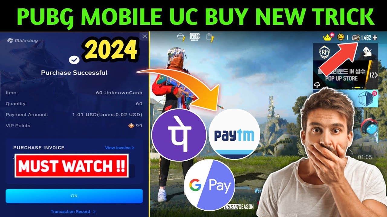 HOW TO PURCHASE UC IN PUBG MOBILE WITH MIDASBUY 💥 | PUBG MOBILE UC BUY ...
