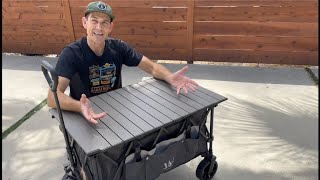 Whitsunday Collapsible Wagon with Table Top! Great for picnics, camping, beach & more!