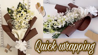 Orchid flower wrapping | wrapping tutorial | all about flowers