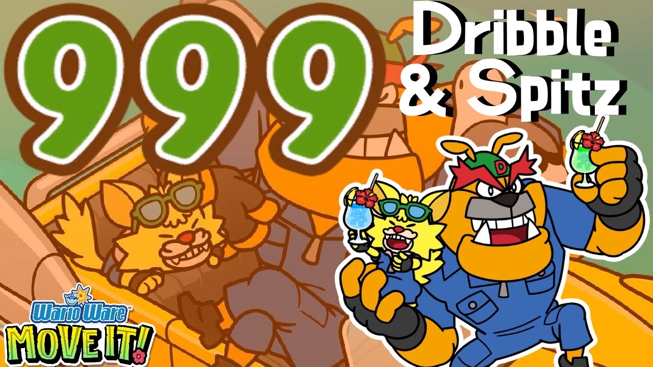 WarioWare: Move It! - Dribble & Spitz - Score: 999 (Tied WR)