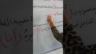 قواعد اللغة العربية للصف السادس موضوع (اعراب الفعل المضارع /نصبه)