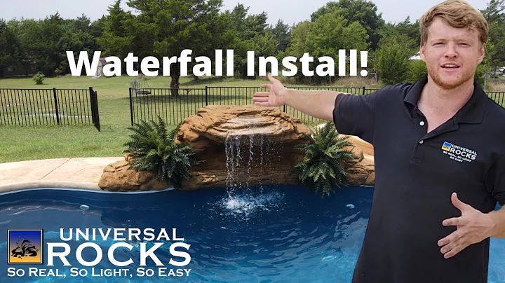 Universal Rocks swimming pool waterfall Install (Oasis)