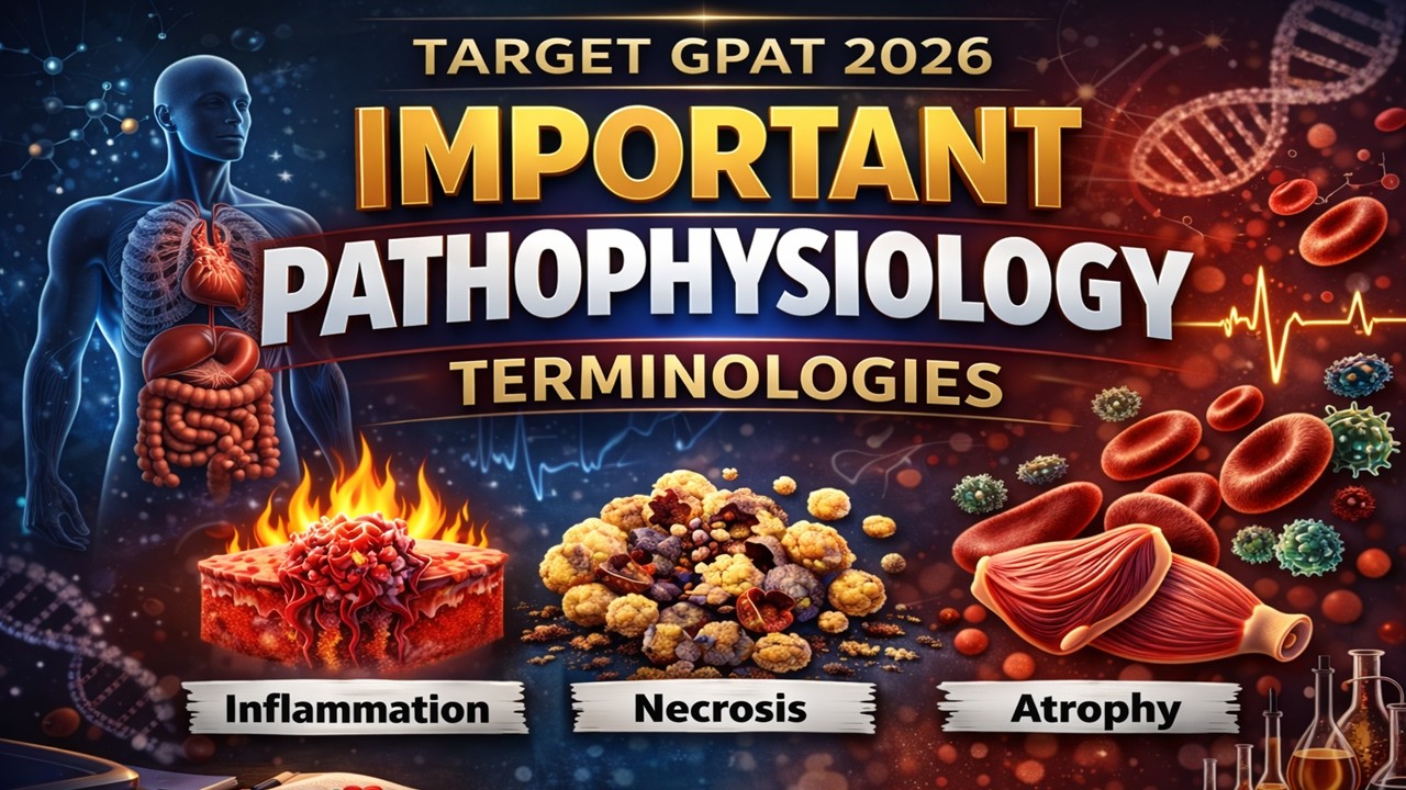 Important Pathophysiology Terminologies | Complete Revision for GPAT 2026 | Target GPAT 2026