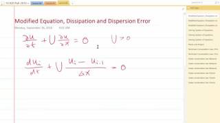 Lecture 06 Part 1: Dissipation error in advection equation - demo