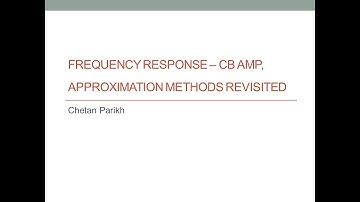 BJT Amplifiers: Lecture 15 Frequency response - Part 4 Common-base