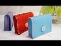 フェルトのカードケース、手縫いステッチで作りました