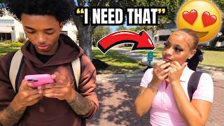 Chulo Trolling And Rizzing College Baddies In Houston