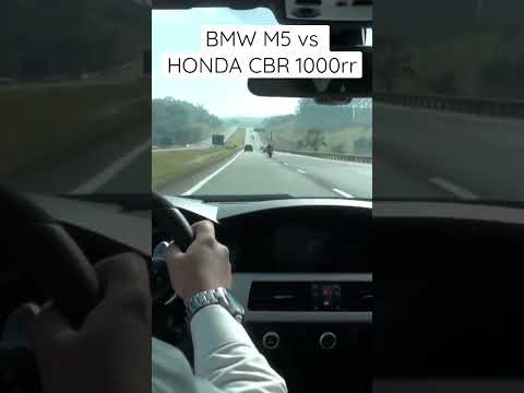 BMW E60 M5 vs HONDA CBR 1000rr