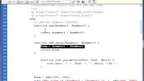 PHP Tutorial, 08_02, work functions Part-1,