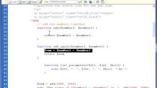 PHP Tutorial, 08_02, work functions Part-1, Net Worth