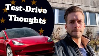 European Model 3: 1st Thoughts Test-Drive | Big Build Quality Difference