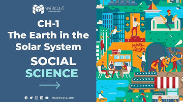 Class 6 | Chapter 1 | The Earth in the Solar System | The Earth: Our Habitat | #Matricula | #NCERT