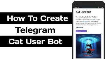 How to create Cat userbot || in telegram || #TgxBotz