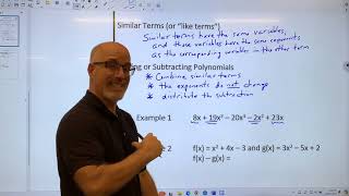 Algebra 2 Topic 3-2 Simplifying Polynomials