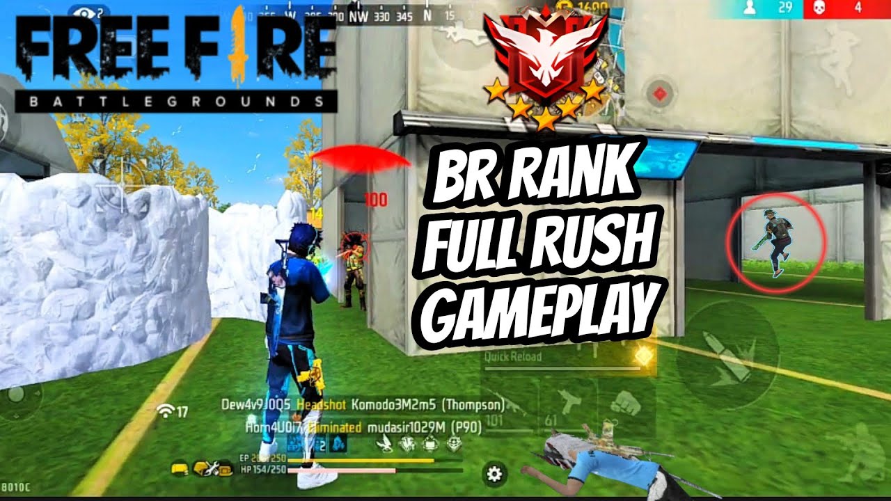 Br Rank Full Rush Gameplay | Br Rank Push Gameplay | Garena Free Fire ...