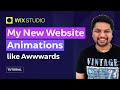 I Created Awwwards like Animations in Wix Studio For My Business Website