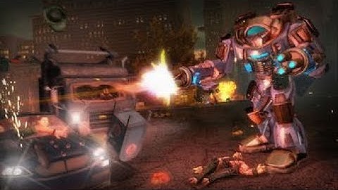 Saints row 4 gameplay giant robot in town