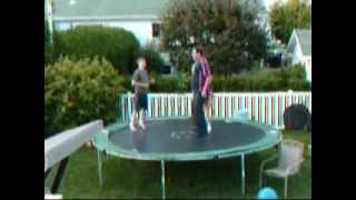 Plumber Crack On A Trampoline
