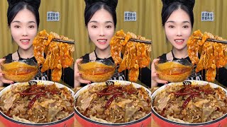 Very Spicy Fat Beef，Asmr Chinese Food Mukbang Eating Show