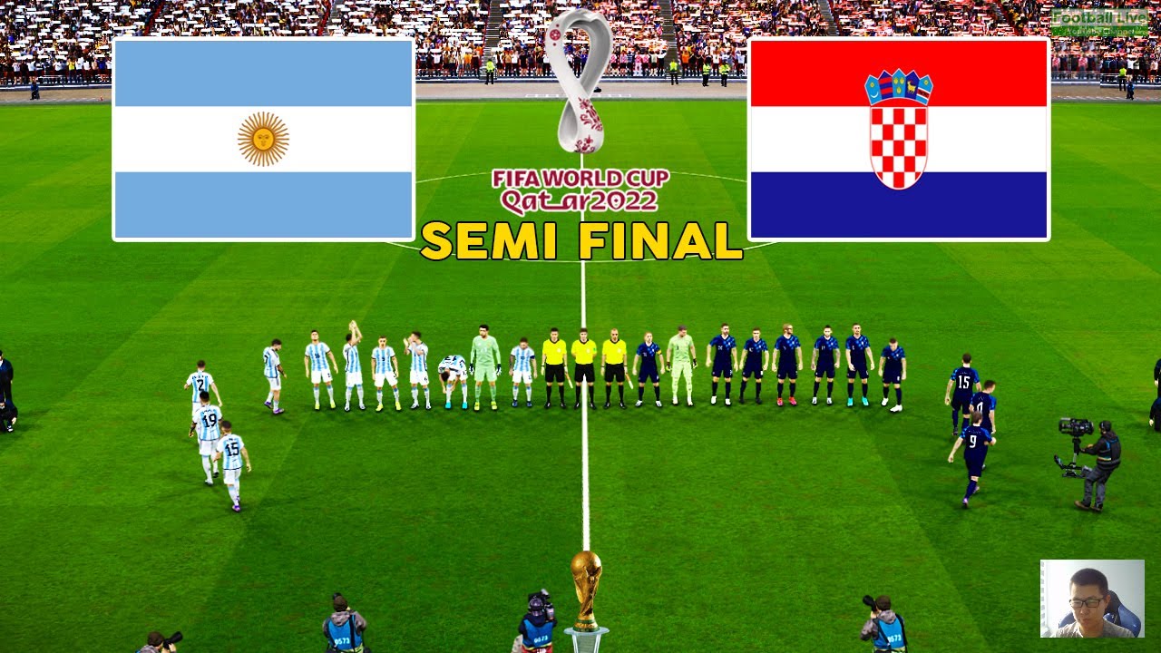 ARGENTINA vs CROATIA - Semi FINAL FIFA World Cup Qatar 2022 Messi vs Modric PES 2021 Gameplay