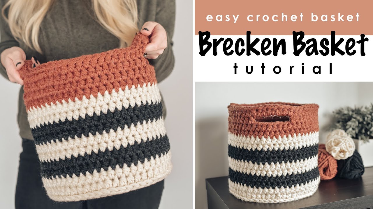 How to Make an Easy Crochet Basket - Beginner Tutorial