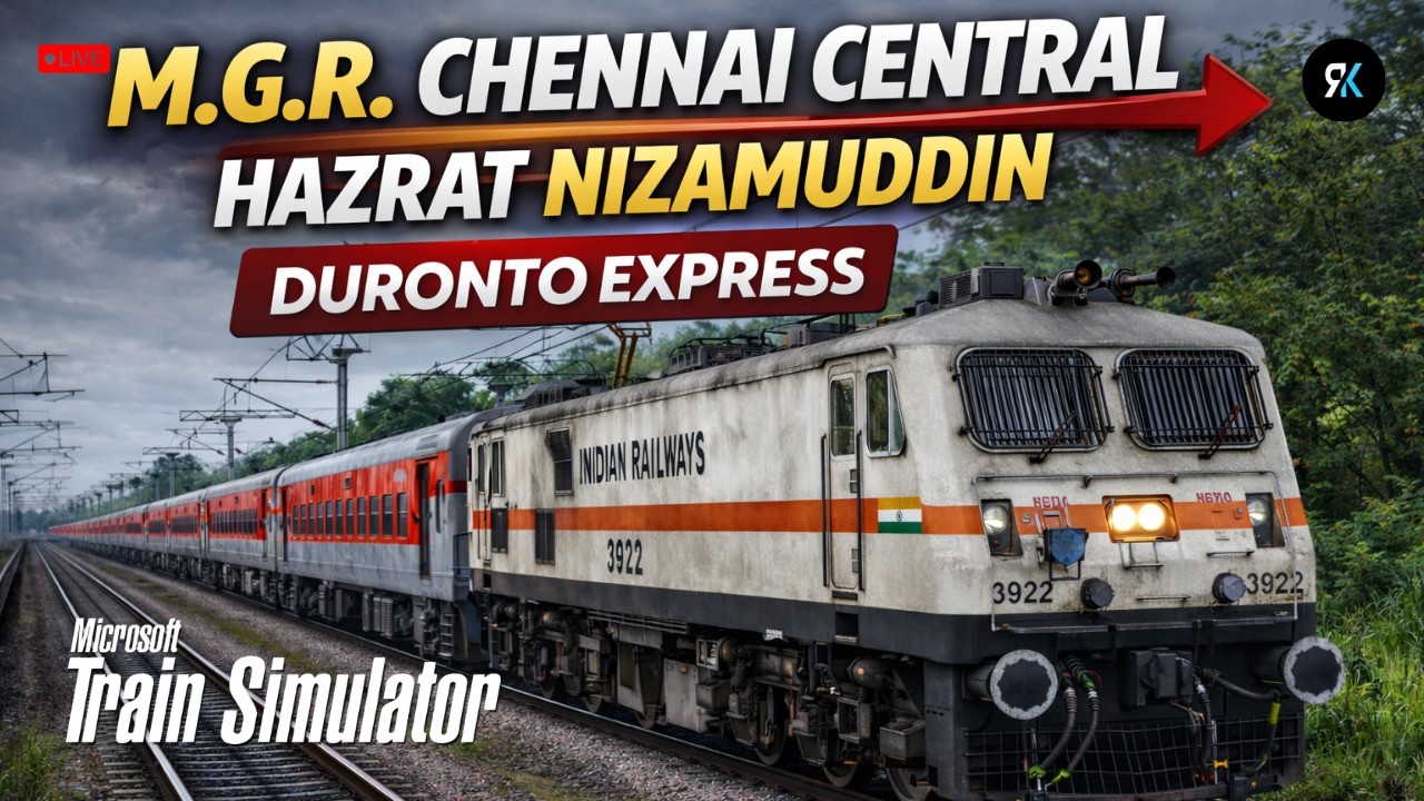 Special Journey with Non Stop | 12269 MGR CHENNAI NZM Duronto Express | MSTS LIVE  | Mr KR PLayZ