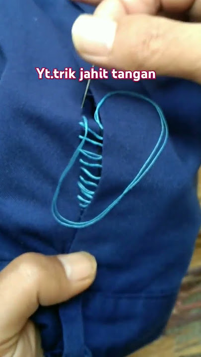 TUTORIAL JAHIT MANUAL CELANA SERAGAM SEKOLAH YANG SOBEK #videoshorts