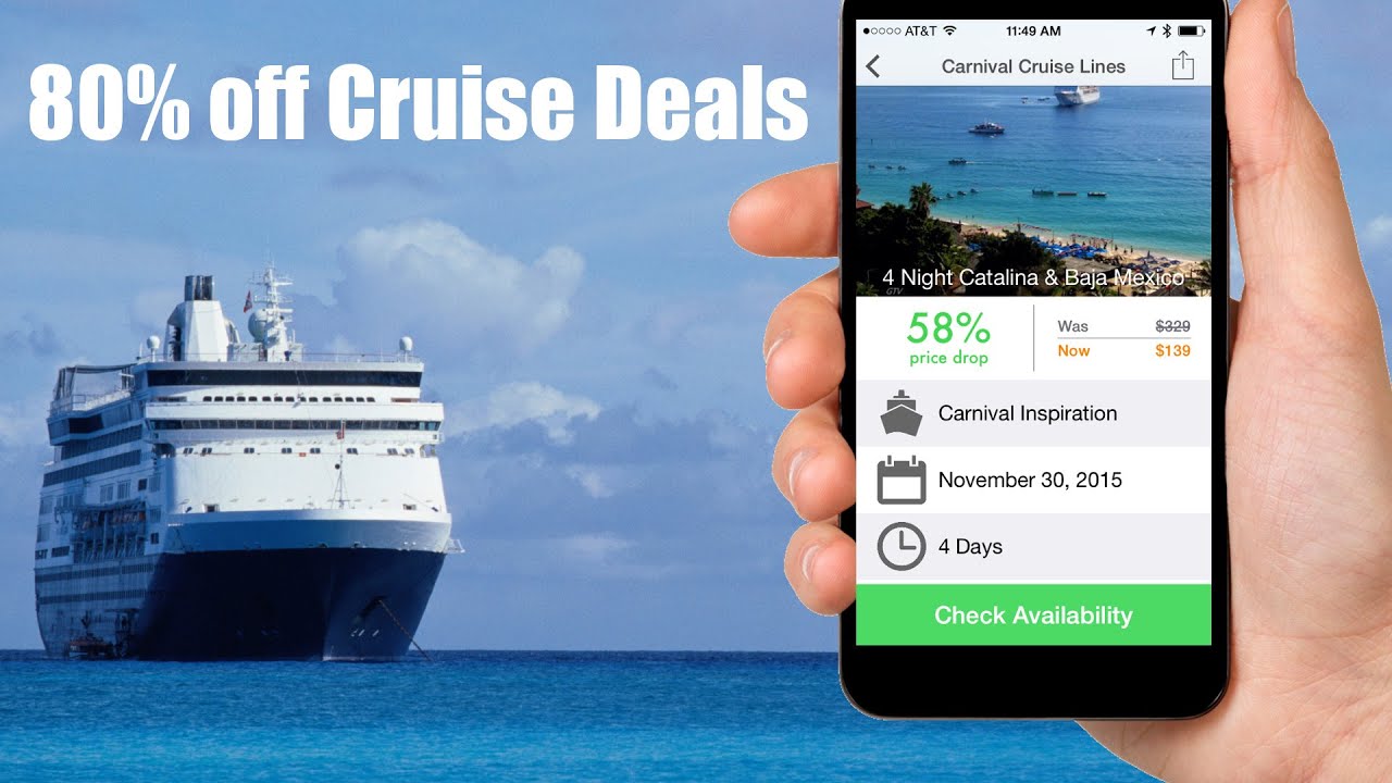 Cruise Price Tracking Alert Demo - Cruise Deals App for iOS