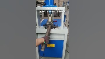 Single station hydraulic semi-automatic round pipe angle arc cutting machine, manufactured in China.