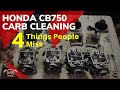 Honda cb750 carb cleaning 4 things people miss