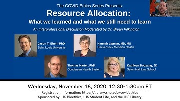 Resource Allocation: What we learned and what we still need to learn