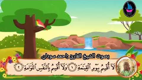 المصحف المرتل| سورة القيامة|رواية حفص عن عاصم||بصوت الشيخ القارئ احمد سودان||