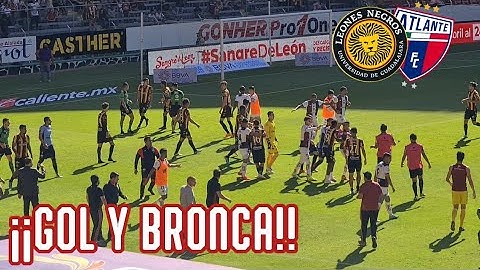 GOOL Y MEGA BRONCA ENTRE JUGADORES DE LA UDG Y ATLANTE