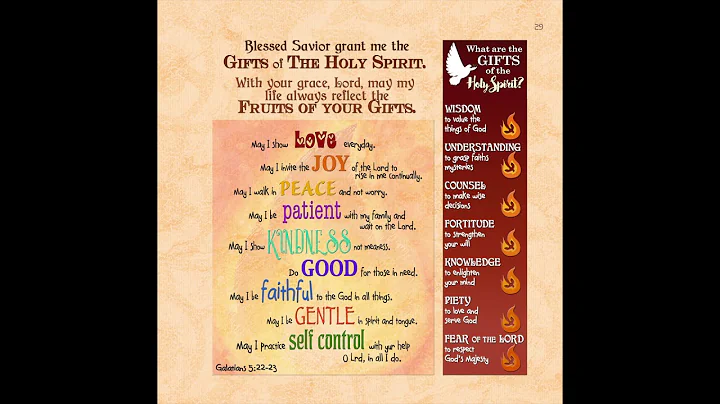 THe Gifts and Fruits of the Holy Spirit