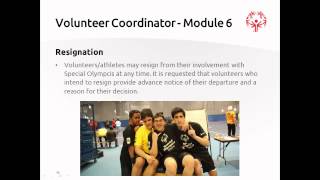 Volunteer Coordinator Training Module 6
