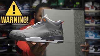 Air Jordan 3 Cool Grey In Hand Sneaker Review