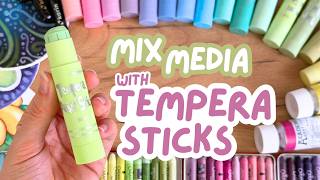 Do these Supplies work on top of Tempera Sticks?