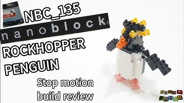 nanoblock NBC_135 | ROCKHOPPER PENGUIN | Stop motion build review