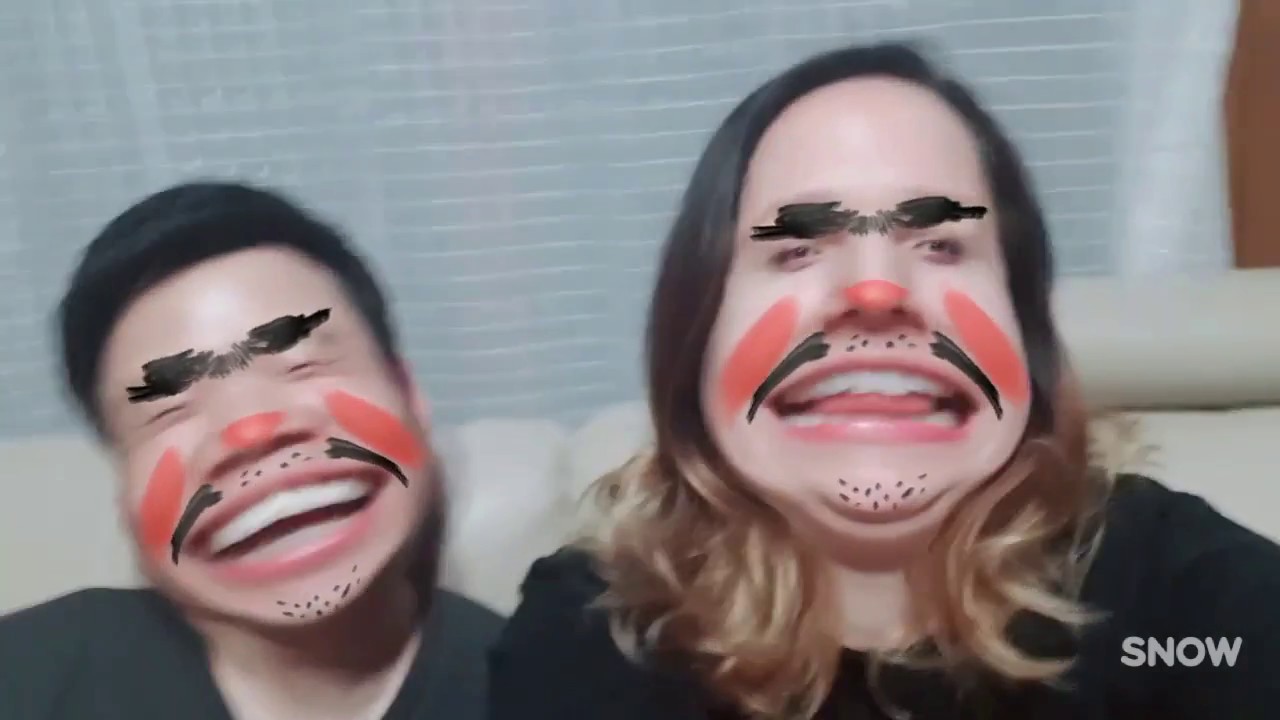 Life in Korea Messing around with Korean "Snap Chat" YouTube