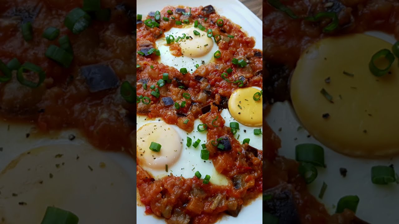 Завтрак в термомикс яйца с овощами /термомикс рецепт/ шакшука