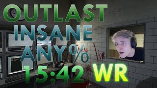 OUTLAST INSANE ANY% SPEEDRUN WORLD RECORD 15:42 (Cracked run)