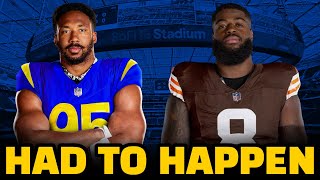 Why the Rams TRADING Jared Verse for Myles Garrett actually makes A TON of sense | JE LIVE